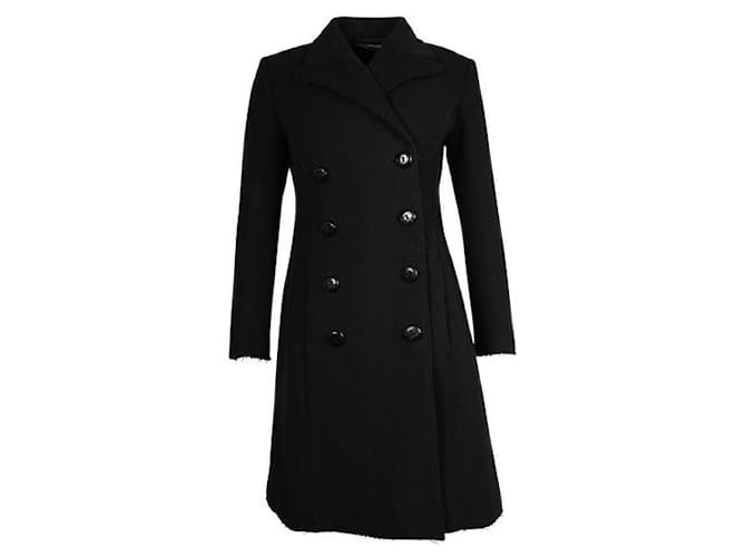 Autre Marque Contemporary Designer Black Wool Winter Coat Cotton Polyamide  ref.1284638