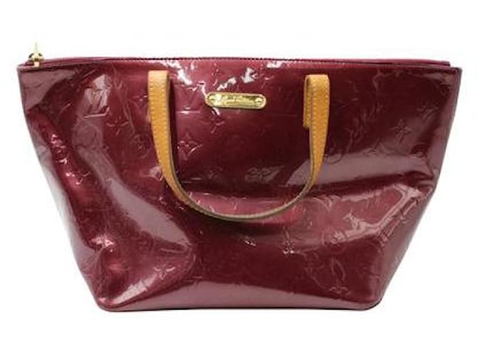 Louis Vuitton Burgundy Monogram Vernis Bellevue PM Bag Dark red Leather  ref.1284658