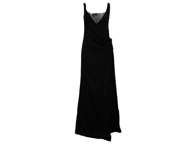 Autre Marque Zeitgenössisches, elegantes schwarzes Designerkleid Polyester  ref.1284705