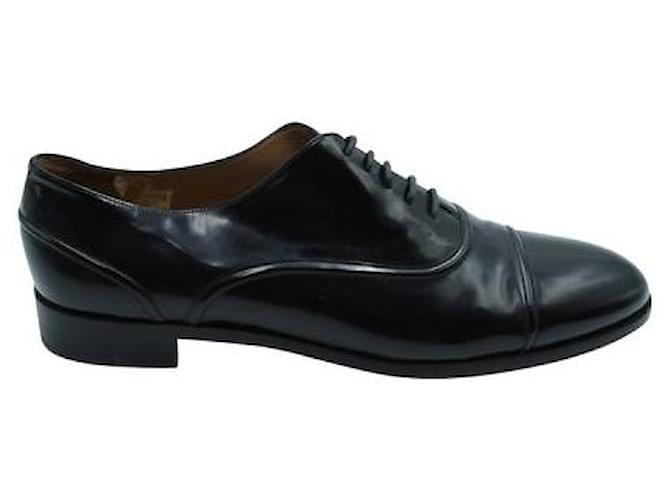 Bally Lace Up Shoes Black Leather  ref.1284832