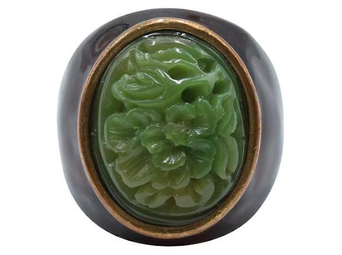 Oscar De La Renta Condicionador Green Jade Ring Verde  ref.1284837