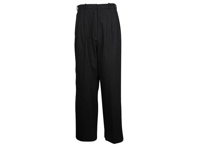 HERMÈS Dark Grey Woolen Pants