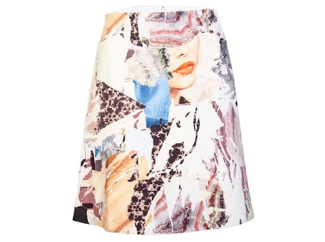 Autre Marque Contemporary Designer Printed Wool Skirt Multiple colors  ref.1284851