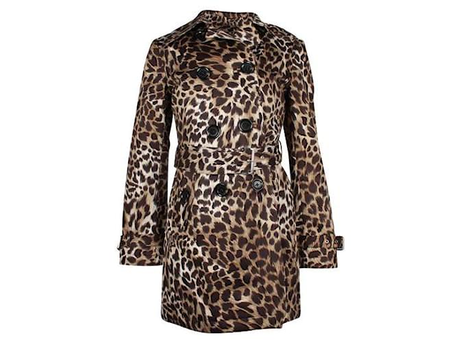 Michael Michael Kors Trenchcoat mit Leopardenmuster Baumwolle Polyester  ref.1284943
