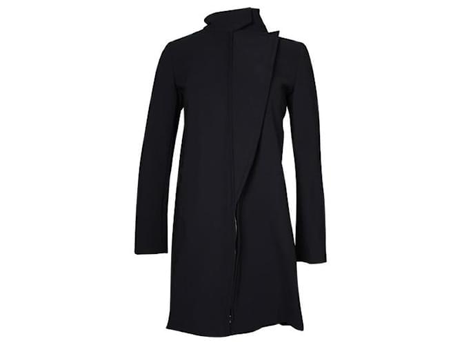Autre Marque Contemporary Designer Sportmax Black Medium Length Coat Elastane  ref.1284953