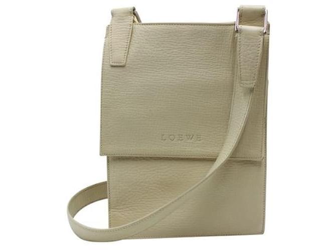 Loewe Ivory Grained Leather Sling Bag Cream  ref.1284980