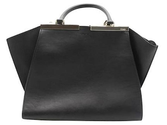 Fendi Black 3Jours Leather Handbag  ref.1285006