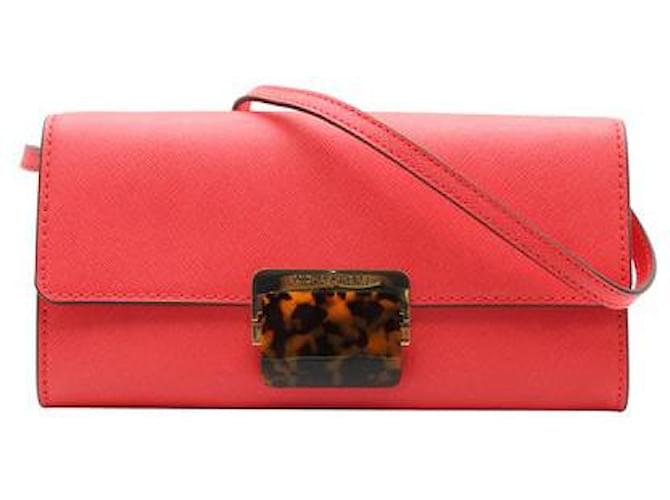 Michael Kors Coral Wallet/Clutch With Strap  ref.1285008