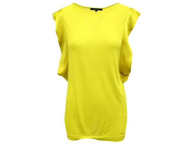 Gucci Yellow Top With Silk Sleeves  ref.1285040