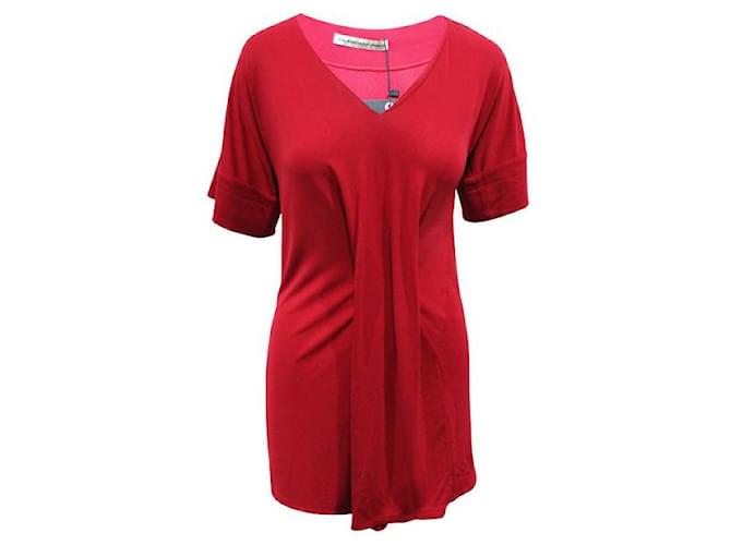 Balenciaga Mini-robe rouge/Tunique Polyester Rayon  ref.1285086