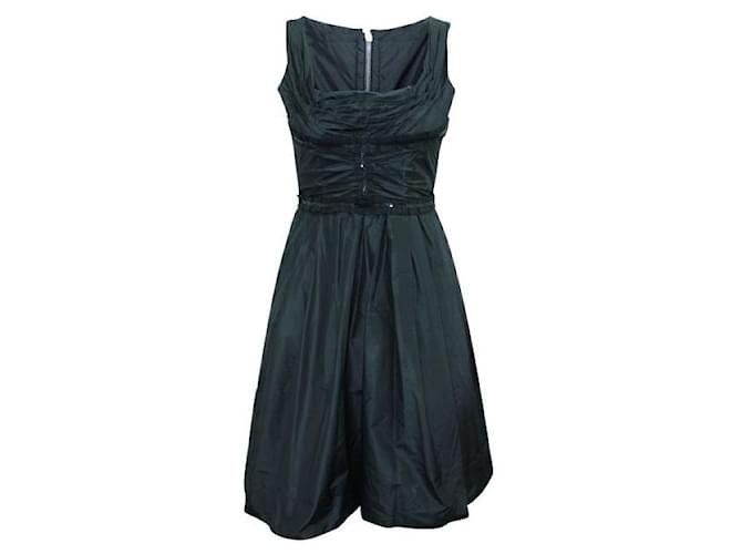 Dolce & Gabbana Black Evening Dress With Sequins Silk Rayon  ref.1285101