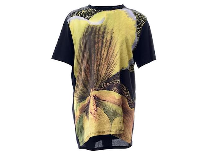 T-shirt oversize en soie imprimé GIVENCHY Coton Polyester Elasthane Multicolore  ref.1285245