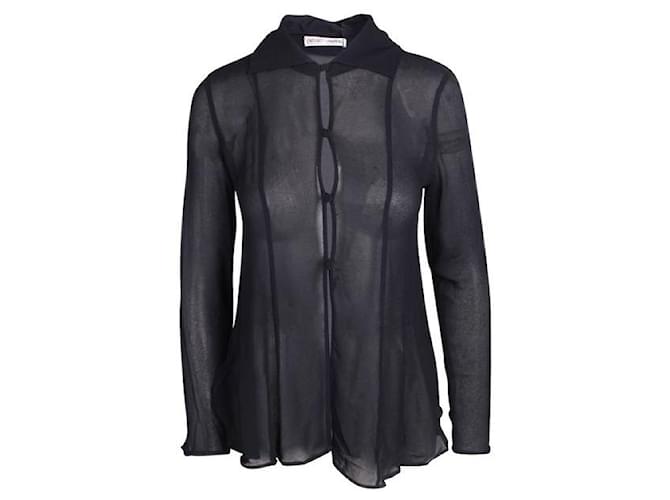 Autre Marque CONTEMPORARY DESIGNER Black Shirt Viscose  ref.1285256