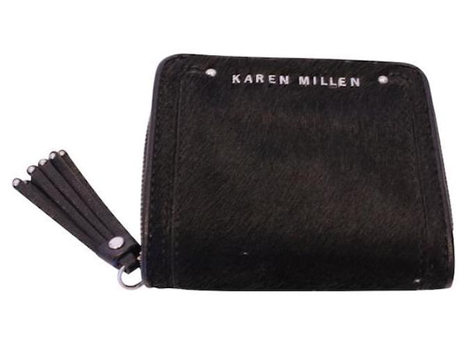 Autre Marque CONTEMPORARY DESIGNER A Karen Millen Wallet Black  ref.1285332
