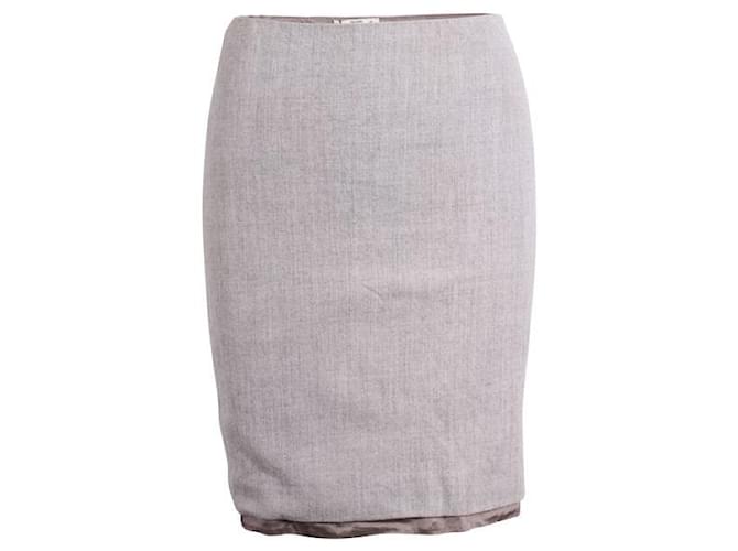 PRADA Grey Skirt Cotton  ref.1285335