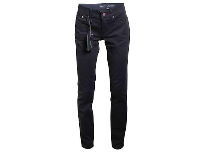 Autre Marque DESIGNER CONTEMPORANEO Jeans neri slim Nero Cotone  ref.1285366