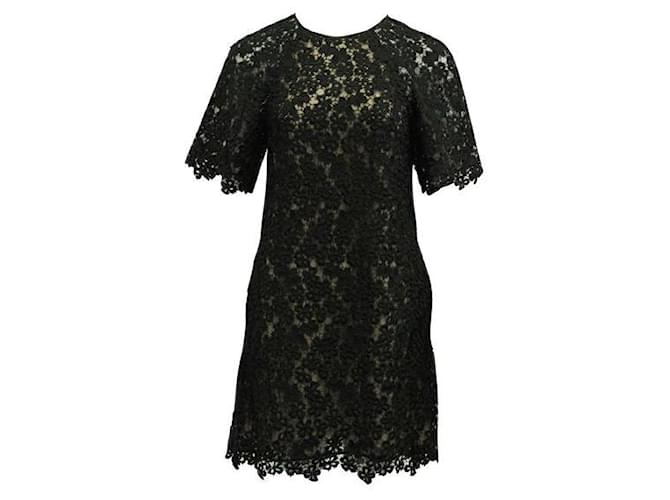 Erdem – Schwarzes Kleid aus Guipère-Spitze Polyester  ref.1285399