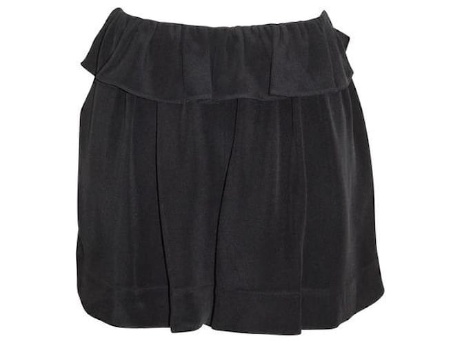 Chloé Chloe Black shorts Silk Acetate  ref.1285408
