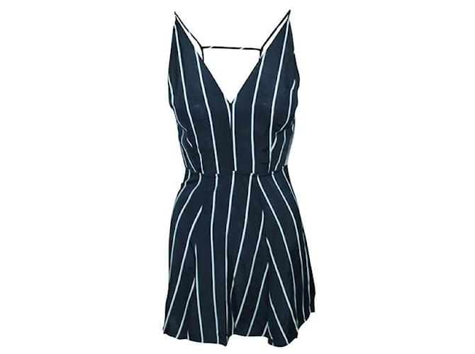 Reformation Stripes Mini Dress Blue  ref.1285424