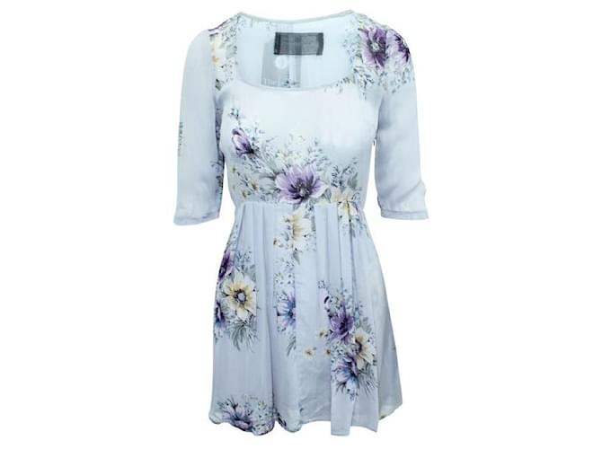 REFORMATION Long Sleeves Flowery Dress Purple  ref.1285432