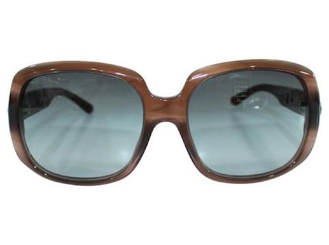 Óculos de sol quadrados BURBERRY Marrom Plástico  ref.1285439