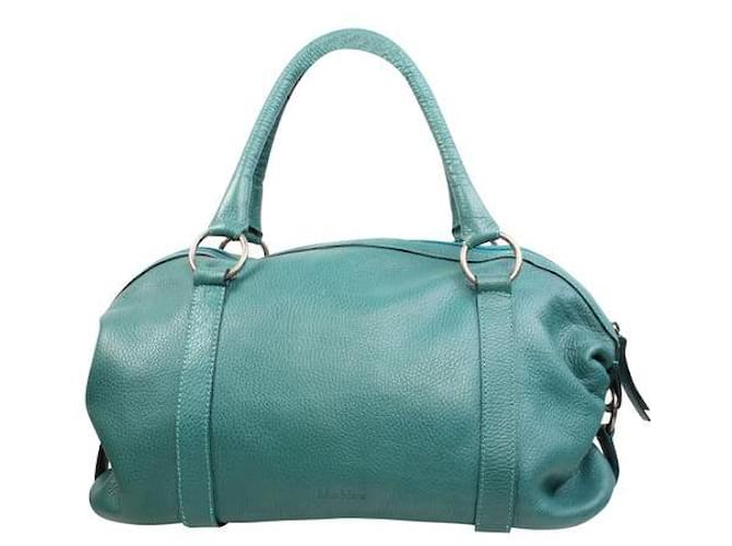 Autre Marque CONTEMPORARY DESIGNER Green Leather Hand Bag  ref.1285452