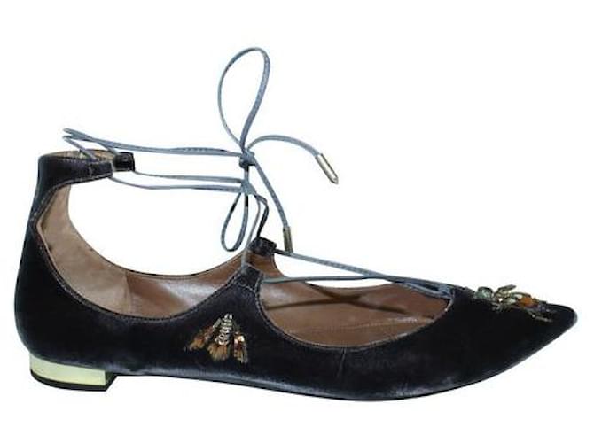 Autre Marque Chaussures plates Christy Fauna de créateur contemporain marron Velours  ref.1285474