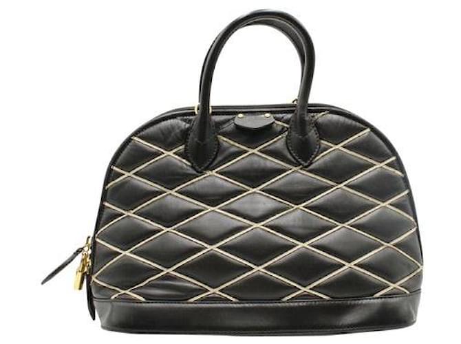 Louis Vuitton Malletage Alma Pm Bag Black Leather  ref.1285505