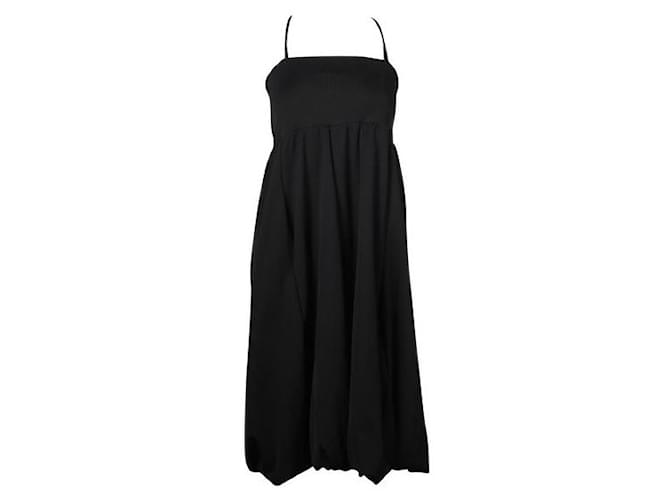 Y3 Y-3 Black midi dress Polyester  ref.1285524