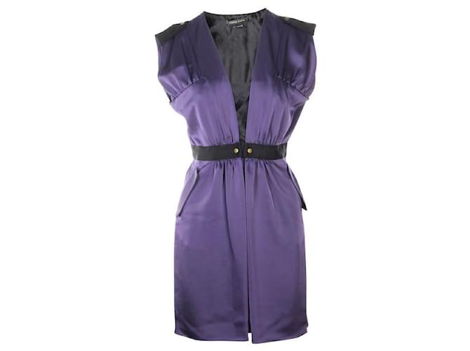 Autre Marque Contemporary Designer Purple Silk Dress  ref.1285636
