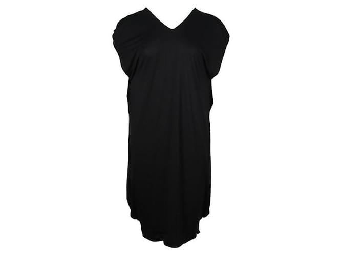 MAISON MARTIN MARGIELA Black V Neck Dress Polyester Viscose  ref.1285638