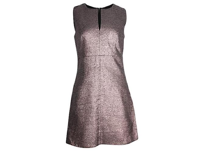 Diane Von Furstenberg Rosa glitzerndes Kleid Pink Polyester Nylon Acryl  ref.1285665