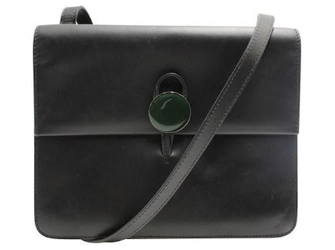 Marni Bandoleer Shoulder Bag Black Leather  ref.1285678