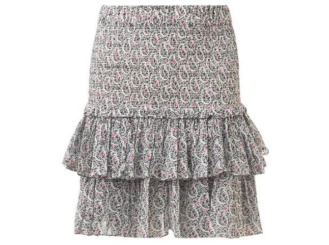 Isabel Marant Etoile Naomi Cotton-Voile Tiered Mini Skirt Multiple colors  ref.1285702