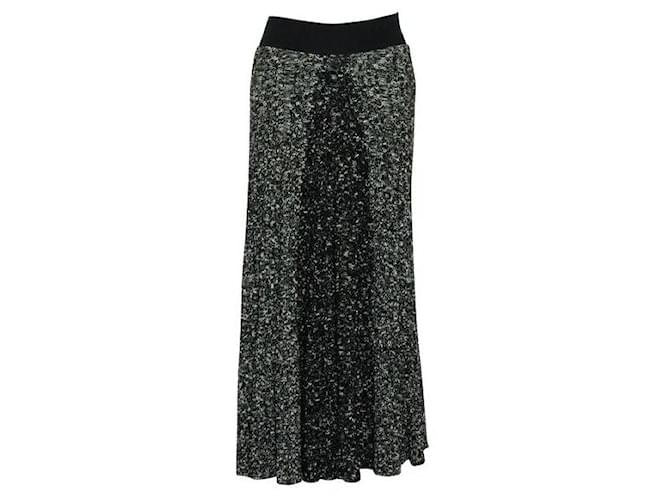 Céline Celine Black & White Knit Skirt Cotton Wool  ref.1285722