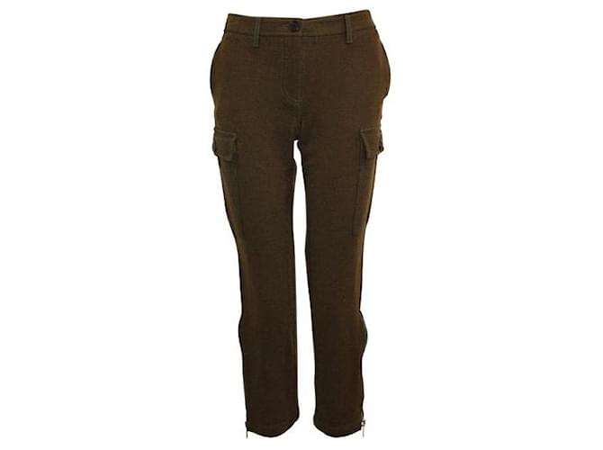 Alexander Mcqueen Brown Pants with Cargo Pockets Wool Elastane  ref.1285725
