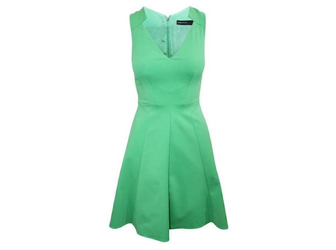 Autre Marque CONTEMPORARY DESIGNER Green V-neck Dress Cotton Elastane Polyamide  ref.1285808