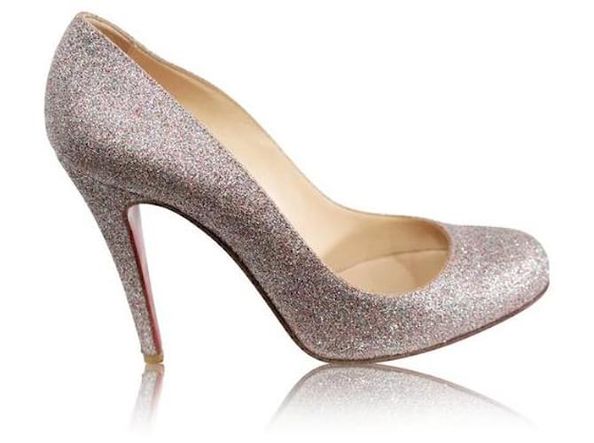 CHRISTIAN LOUBOUTIN Glitter Pumps Multiple colors Leather  ref.1285838