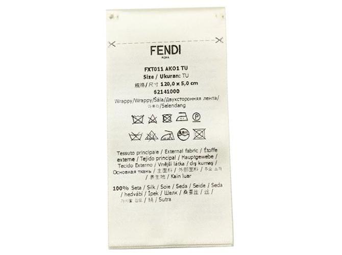 Fendi Wrappy monogramme gris Soie  ref.1285859