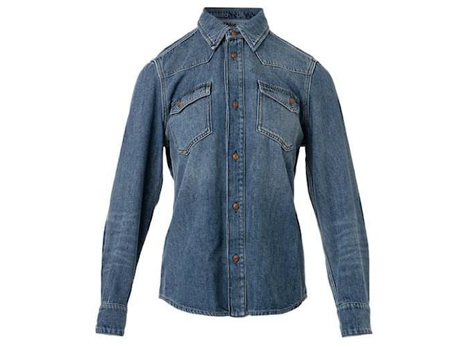Chloé Jeans-Überhemd Baumwolle Leinen  ref.1285893