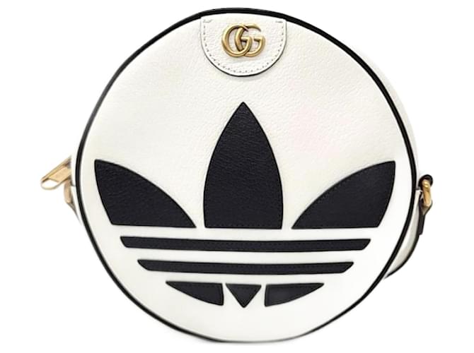 Runde Umhängetasche von Gucci X Adidas Weiß Mehrfarben  ref.1286017