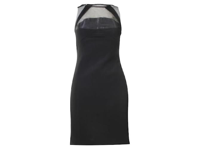 Schwarzes rückenfreies Kleid von GUCCI Elasthan Polyamid Acetat  ref.1286031