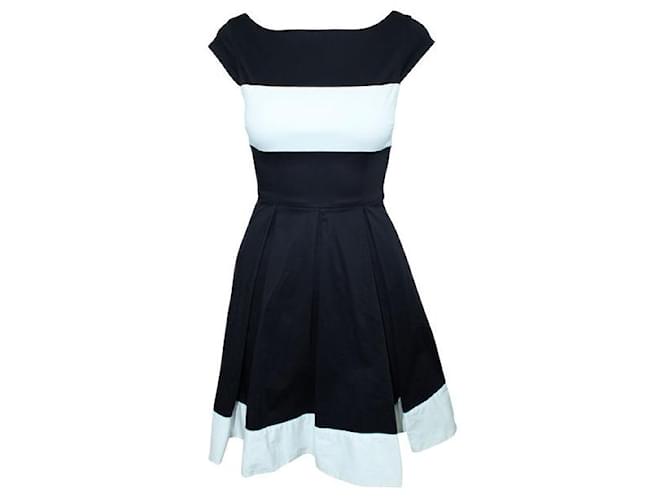 Autre Marque CONTEMPORARY DESIGNER Black and White Dress Cotton Elastane  ref.1286035