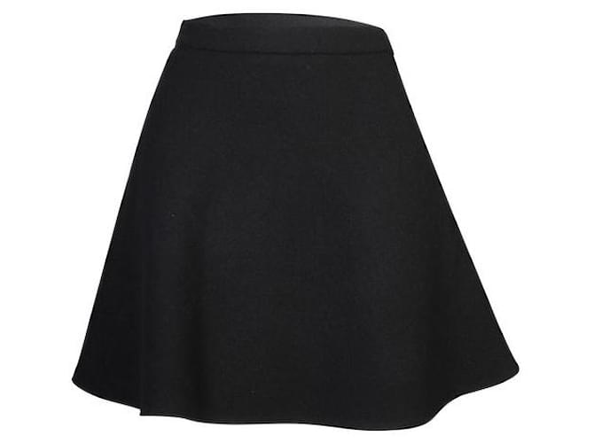 Falda de lana negra Miu Miu Negro  ref.1286063