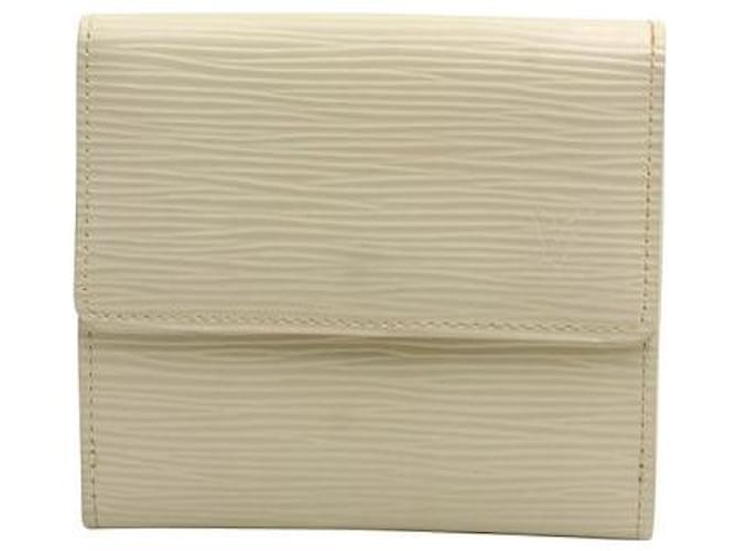 Louis Vuitton Epi Leather Cream Wallet  ref.1286126
