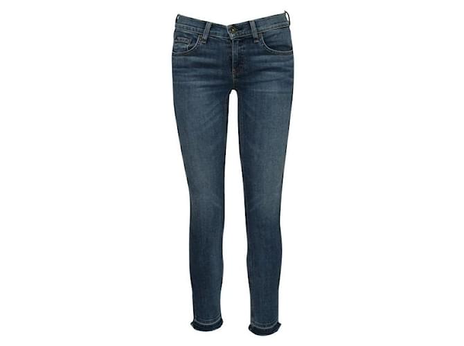 Autre Marque DESIGNER CONTEMPORAIN Dre Capri Blue Jeans Coton  ref.1286180