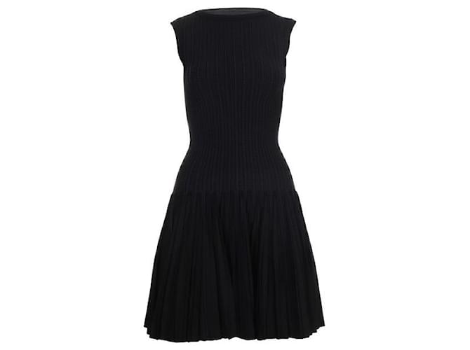 Alaïa ALAIA Black Dress Silk Polyester Viscose Nylon  ref.1286197