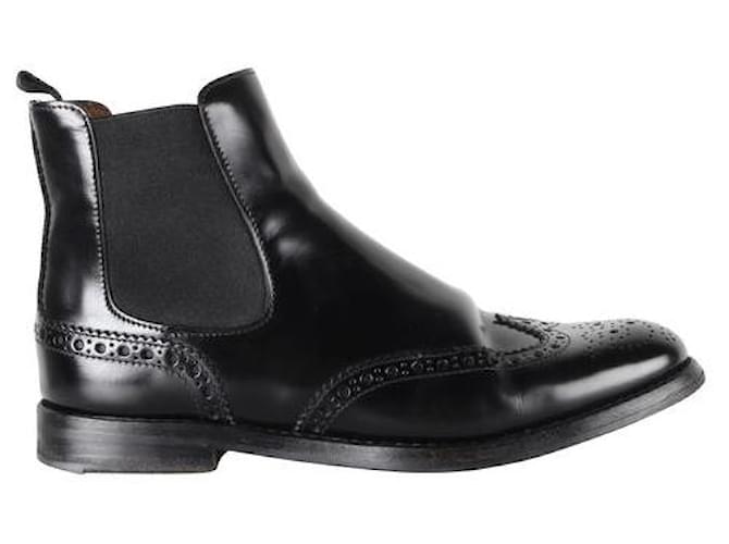 CHURCH'S Ketsby Polished Chelsea Boots Black Leather  ref.1286218
