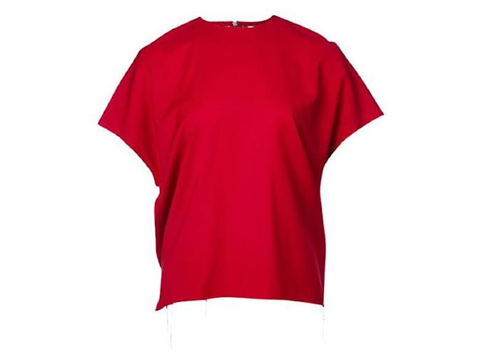 T-shirt squadrata di ACNE STUDIOS Rosso Lana  ref.1286235