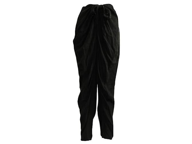 Pantalon de smoking noir en soie TSUMORI CHISATO  ref.1286266